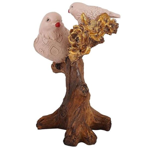 Resin Handcrafted Birds Couple On Tree Showpiece Bird Statue For Home Dcor Living Room Bedroom Table Top Antique Garden Decoration Items - Image 4