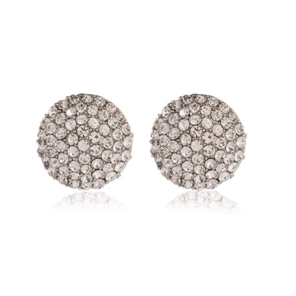 Women's Silver Beads Round Shape Ethnic Stud Earrings for Women - Image 4